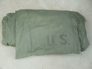 Ww2 Ww11 Us Army Wool Sleeping Bag With Water Repellent Case / Cover 1944 Dated