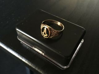 Vintage Masonic 9ct Gold Ring