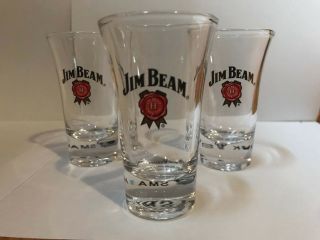Set Of 3 Jim Beam Shot Glasses