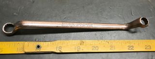 Vintage Williams Superrench 8723 7/16” X 3/8” 12 Point Offset Box End Wrench
