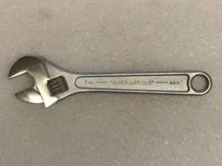Vintage J.  H.  Williams & Co.  Superjustable 6 " Adjustable Wrench Made In Usa