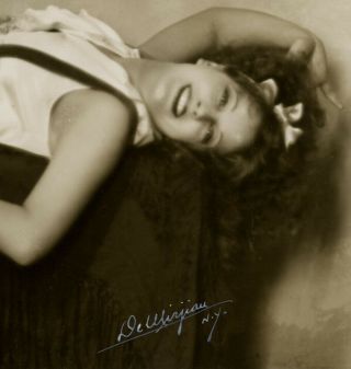 1929 Vintage Large Hand Signed De Mirjian Photograph Jazz Age Pin - Up Lili Damita 3