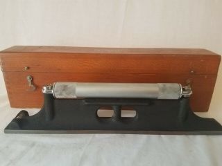 Vintage Starrett 98 12 Master Precision Level In Wood Box