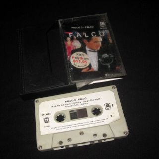 Asian Vintage Tape Cassette Falco 3 A&m Polygram After The Fire Kommissar