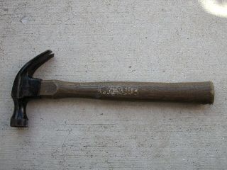 Very Good Vintage Stanley 211 1/2 Claw Hammer 16 Oz Wood Handle