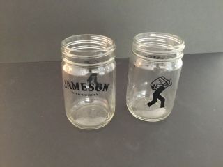 Jameson Irish Whiskey 2 Glass Mason Jars Branded Mule