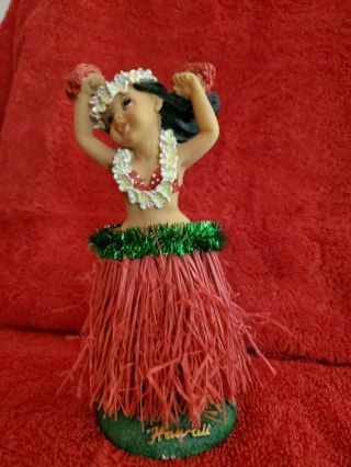 Vintage 70s Hawaiian Hula Girl Dashboard Bobble Dancer