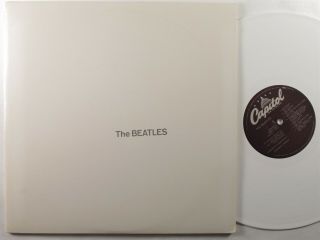 Beatles White Album Capitol Sebx - 11841 2xlp Vg,  /vg,  White Vinyl W/ Poster ^