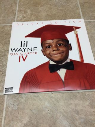 Lil Wayne - Tha Carter Iv Rare Red Vinyl 2xlp Deluxe Edition Oop From 2011