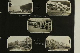 Vintage Scrapbook Travel Photos 1930 SS Canadian Empress HONG KONG Formosa 3