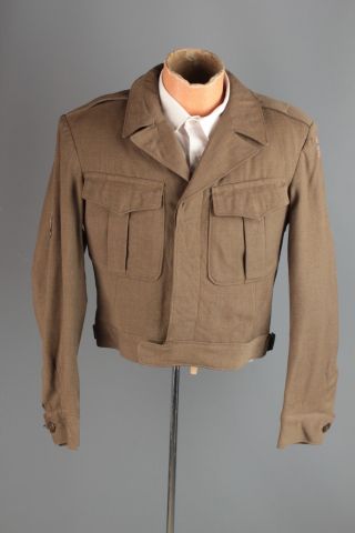 Vtg Wwii 1945 Us Army Ike Jacket W/ Jlc/post War Patch Sz 38 R 40s Ww2 4724