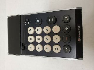 Sanyo Icc - 804d Vintage Red Led 4 Function Calculator Collectable