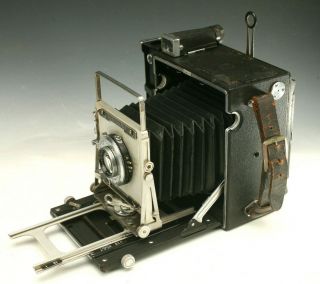 Vintage Speed Graphic 4x5 Camera Kodak Ektar 127mm F4.  7 Lens Press Photography