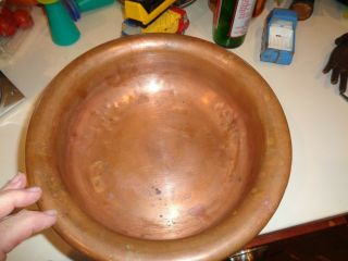 Vintage Copper Double Bowl One Nests in the Other Keeps Hot Or Cold 10 