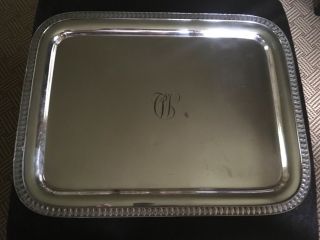 Tiffany & Co Antique 14 " X 10 " Silver Plated Empire Style Serving Tray,  C.  1880