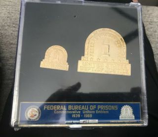 Federal Bureau Of Prisons Commemorative Uniform Emblem 1939 - 1969