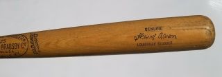 1969 - 72 Hank Aaron 34.  5 " Louisville Slugger 125 Powerized Vintage Baseball Bat