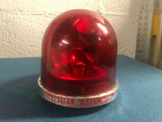 Vintage Federal Signal Fireball Model Fb11 Teardrop Emergency Beacon Light