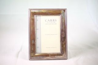 Vintage Carr’s Sheffield England Hallmarked Sterling Silver 6”x4” Picture Frame 2