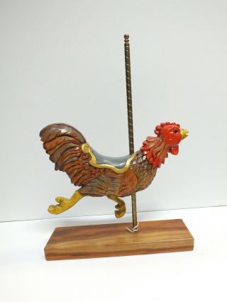 Jerry Reinhardt Miniature Carousel Figure: Herschell Spillman Rooster