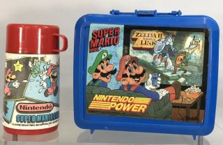 Vintage Nintendo Power Mario Bros Lunchbox Zelda Ii Adventure Link 1989