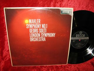 1964 Uk Nm Sxl 6113 Ed1 Wbg Stereo Mahler Symphony 1 Lso Solti Inner