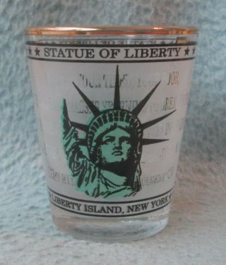 Statue Of Liberty Liberty Island York City Souvenir Shot Glass