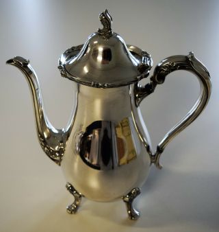 International Silver: Sylvia Webster Wilcox 3 - pc silverplate coffee/tea set 2