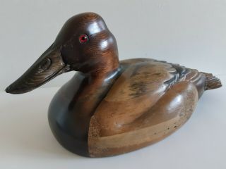 Ducks Unlimited Tom Taber 1985 1986 Horse Canvasback Decoy Carved Art Statue