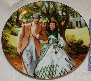 Gone With The Wind Collector Plate - Home To Tara - W.  S.  George