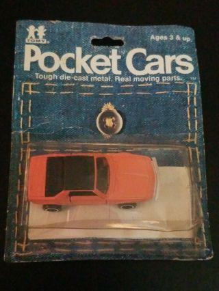 Vintage 1982 Tomy Pocket Cars Die Cast Metal Fiat X 1/9