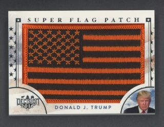 2016 Decision Foil Donald J.  Trump Orange Usa Flag Patch