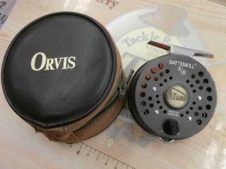 Orvis Vintage Fly Fishing Reels Battenkill Disc 5/6 Black Some Scratches