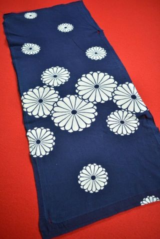 BZ31/50 Vintage Japanese Fabric Cotton Antique Boro Patch Indigo Blue 33.  1 