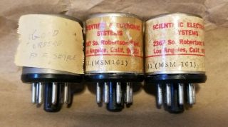 Vtg Scientific Electronic Systems Ses Tr - 141 Wsm 161 Mic Input Transformers Tube