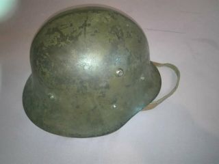 Wwii German Type Bulgarian Steel Helmet M36 Type A With A Red Star