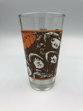The Beatles Rubber Soul Album Cover Photo Drinking Glass