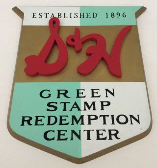 Vintage 1950s? S&h Green Stamps Redemption Center Store Sign