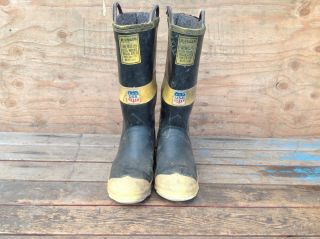 Vintage Ranger Rubber Co Firemaster Steel Midsole Insulated Boots Size 10 Usa