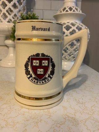 Harvard University Vintage Iconic Beer Stein Mug Tankard Retro School College