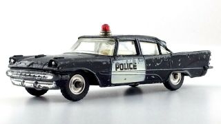 Dinky Toys Desoto Fireflite Police Car Made In England Meccano 4.  25in 11cm L446