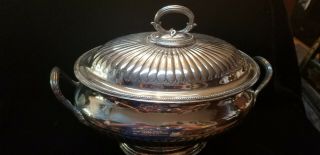 Antique 19th Century Silver Plate Elkington & Co.  Tureen Dish