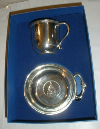 Salisbury Pewter Us Capitol Cup And Porringer Set Images Of America