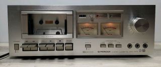 Vintage Pioneer Ct - F500 Stereo Cassette Tape Deck Great