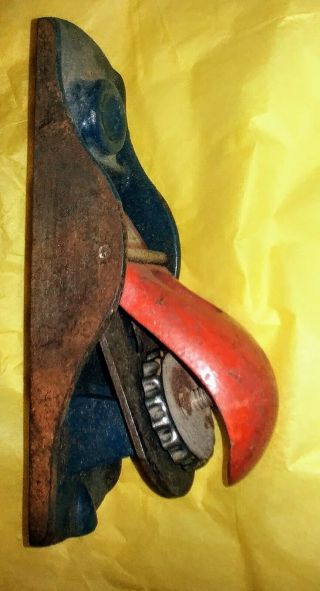 Vintage Stanley Handyman No.  H1247 Low Angle Block Plane Red/black Made In Usa