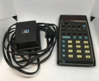 Vintage Hewlett Packard Hp 35 Led Calculator W Charger/power Supply -