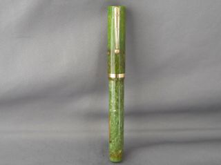 Sheaffer Vintage White Dot Jade Green Senior Flat Top Fountain Pen - - Fine