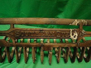 ANTIQUE ORNATE Cast Iron Fireplace Grate Insert Log Holder SOUTHERN QUEEN 2