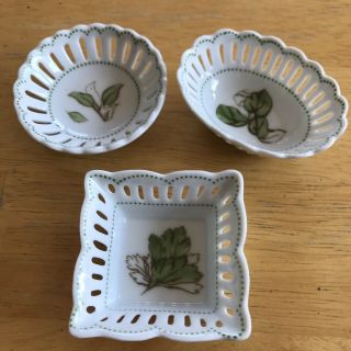 3 Reticulated Trinket Dishes Andrea By Sadek
