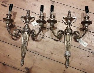 A Vaughan Twin Wall Sconces Brass Ses Classical Wa0002.